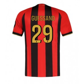 OGC Nice Evann Guessand #29 Hjemmebanetrøje 2024-25 Kort ærmer